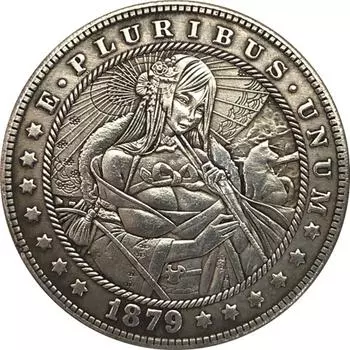 Никелевые памятные коллекционные сувенирные серебряные монеты США «Красавица-бродяга» США 1879 года