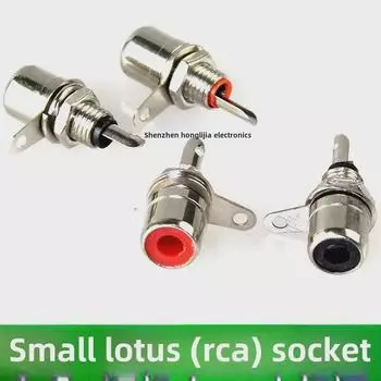 Никелированный RCA-гнездо для аудио - Lotus Design