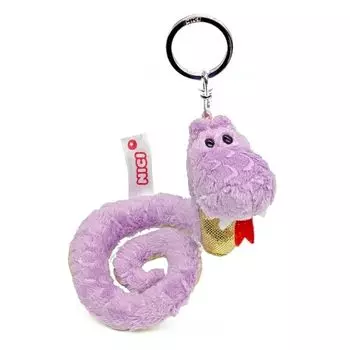 [Niki] брелок змея 10 см фиолетовый x золотой 2025 детский