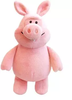 Niki Shaun the Sheep Мягкая игрушка Mischievous Pig Classic 25 см Shaun the Sheep Gift Pig Pig Mischievous Pig Present Gift Gift Shaun Clay Animation розовый