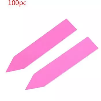 (Никита) 100 шт. пластиковые этикетки для семян растений, маркер для горшков, бирки для кольев в питомнике, 10 см x 2 см One Size горячий розовый