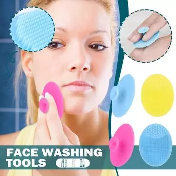 (Никита) 4шт Детская очищающая щетка для ванны Отшелушивающая массажная очищающая щетка Детская силиконовая щетка для шампуня One Size