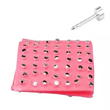 (Никита) 98 шт. серьги-гвоздики из нержавеющей стали, кольца для ушей, инструменты для пирсинга, новый пистолет One Size