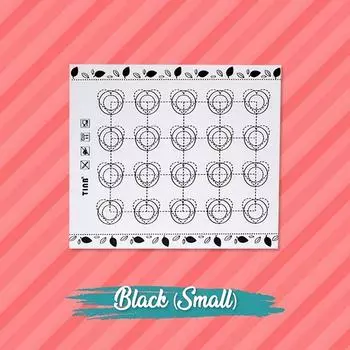 (Никита) Антипригарный силиконовый коврик для выпечки, термостойкий вкладыш, лист для духовки, макаронное печенье One Size чёрный