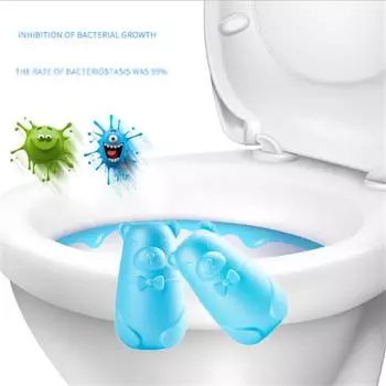 (Никита) Автоматический очиститель для унитаза, помощник в бутылке со смывом, удивительный дезодорант для туалета One Size синий