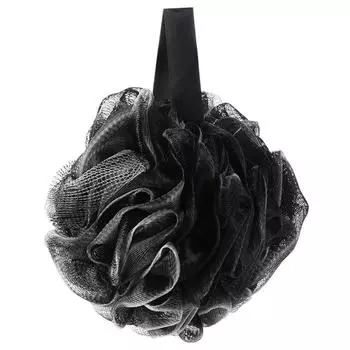 (Никита) Губка для душа для ванны Отшелушивающая сетчатая щетка Губка для душа для ванны Чистая черная One Size чёрный