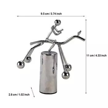 (Никита) Гуманоидные настольные вечные движения, очень большие шариковые украшения для мини-офисных украшений One Size