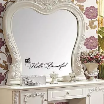 (Никита) Hello Beautiful Wall Art Съемные домашние виниловые наклейки на окна и стены Наклейка Декор