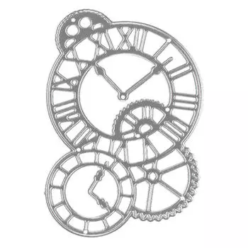 (Никита) Металлические штампы для вырезания трафарета для DIY Scrapbooking One Size серебряный