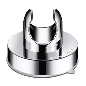 (Никита) Насадка для душа в ванной комнате, регулируемый прочный держатель на присоске, аксессуар One Size серебряный