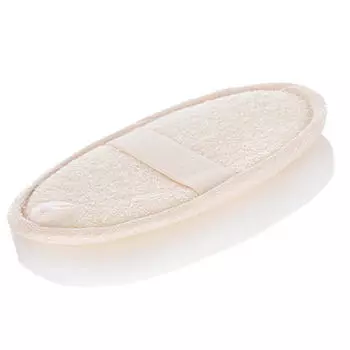 (Никита) Натуральная люфа, губка для душа, скруббер для тела, отшелушивающий коврик для мытья One Size бежевый