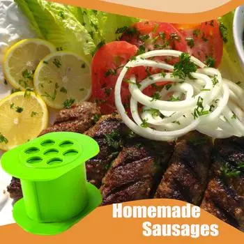 (Никита) Пресс-машина Cevapcici Ручная колбасная машина Наполнитель для мяса Ручной Сал One Size зелёный