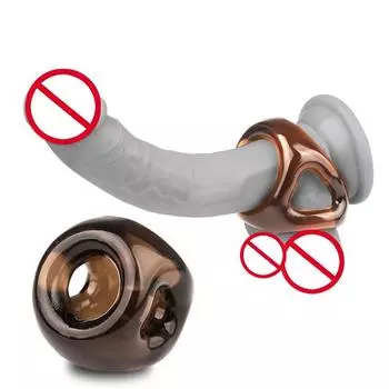 (Никита) Секс-игрушки для взрослых мужчин Вибрационные ошейники для задержки преждевременной эякуляции Блокировка пениса Кольцо One Size