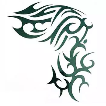 (Никита) Тату-наклейка для мужчин и женщин, водонепроницаемая татуировка, переводная бумага, поддельная татуировка One Size чёрный