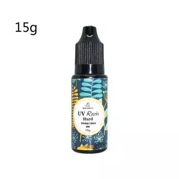 (Никита) УФ-прозрачная смола, твердый кристально чистый клей, отверждаемая своими руками эпоксидная смола, ювелирные изделия, 15 г One Size