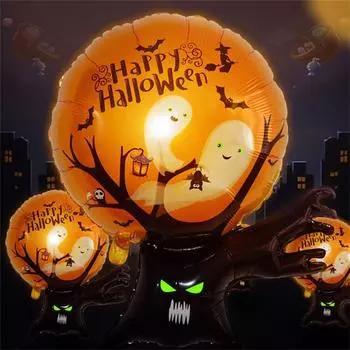 (Никита) Воздушные шары на Хэллоуин, товары для украшения вечеринки, Хэллоуин, майларовая фольга, тыквы, воздушные шары для вечеринок на Хэллоуин, товары для украшения вечеринки One Size