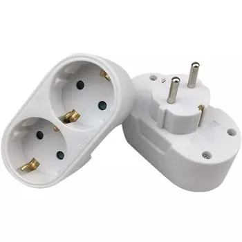 Nikitas 1-Drag-2 16A Разветвитель розетки Дорожный разветвитель огнестойкий настенный адаптер-адаптер-переходник One Size белый