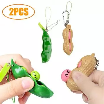 Nikitas 2 шт., декомпрессионный брелок, анти-тревожные игрушки, креативная новинка, декомпрессионные игрушки One Size