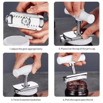 Nikitas Бутылка с винтовой крышкой, энергосберегающая открывалка из нержавеющей стали, жестяная крышка для бутылок One Size