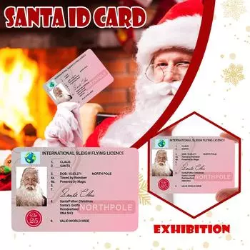 Никитас Санта-Клаус потерял права на вождение саней, летные права, подарок в канун Деда Мороза, рождественская шкатулка 9*5*1 cm зелёный