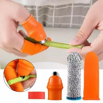 Nikitas Сбор фруктов и овощей Горшечные растения Обрезка силиконовых переносных садовых инструментов для большого пальца B оранжевый