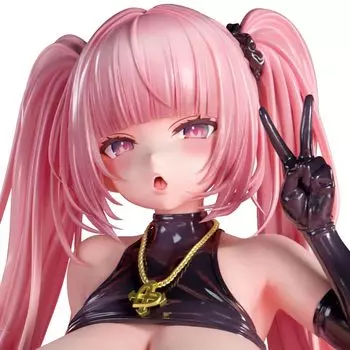 Nikkan Girl Big Breasts Rubber Dress Inca Rose Scale Painted Complete Figure 1/6