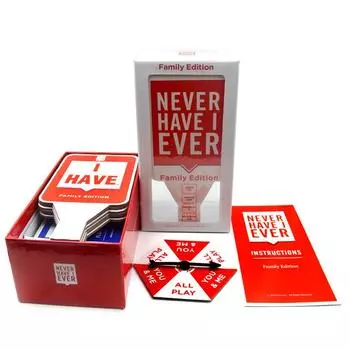Никогда не Я Никогда Семейный выпуск Карточная игра Набор том 2 | Веселая семейная игра Игры для вечеринок