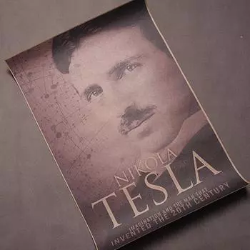 Никола Тесла плакат американский изобретатель плакат физик винтажная настенная диаграмма настенная живопись в классе 1pc