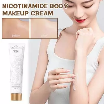 Никотинамид Осветляющий Отбеливающий Увлажняющий Крем Для Тела Длительная Основа Стойкая Косметика Nouri J7I8 white-100g