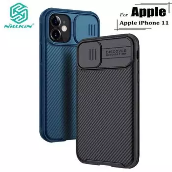 Nillkin CamShield Pro Магнитный жесткий чехол для телефона из ПК для iPhone 11 с выдвижной камерой Защита конфиденциальности Поддержка беспроводной зарядки