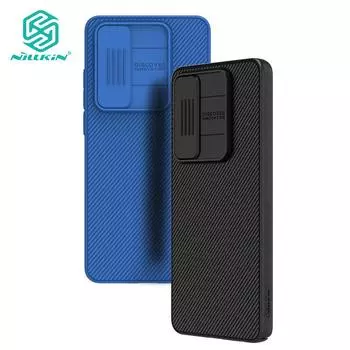 NILLKIN Чехол CamShield для Oppo K12x, защитный слайдер для камеры, роскошная жесткая противоударная задняя крышка из ПК For Oppo K12x чёрный