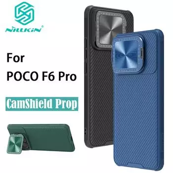 Чехол NILLKIN для телефона POCO F6 Pro CamShield Prop Защитная задняя крышка для камеры No Magnetic Black