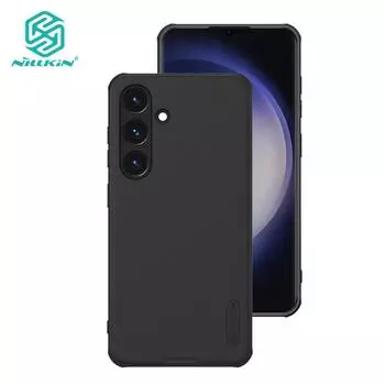 NILLKIN Чехол Super Frosted Shield Pro для Samsung Galaxy S24 Plus, матовый противоударный чехол для телефона с защитой от отпечатков пальцев, задняя крышка For Samsung S24 Plus чёрный