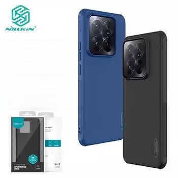Чехол Nillkin Super Frosted Shield Pro для Xiaomi Mi 14 Pro, матовый TPU + PC, противоударный, с защитой от отпечатков пальцев For Xiaomi 14 чёрный