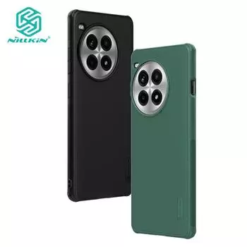 NILLKIN Чехол Super Frosted Shield Pro для телефона OnePlus Ace 3 Pro, ультратонкий матовый чехол из ТПУ + ПК с защитой от отпечатков пальцев и защитой от ударов For OnePlus Ace 3 Pro чёрный