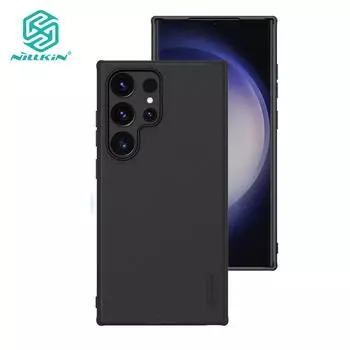 NILLKIN Чехол Super Frosted Shield Pro для Samsung Galaxy S24 Ultra, чехол для телефона, противоударная задняя крышка с защитой от отпечатков пальцев For Galaxy S24 Ultra чёрный