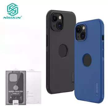 NILLKIN Чехол Super Frosted Shield Pro для iPhone 15, чехол для телефона, ультратонкий матовый TPU + PC, противоударный чехол с защитой от отпечатков пальцев For iPhone 15 чёрный