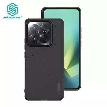 NILLKIN Чехол Super Frosted Shield Pro для Xiaomi Mi 14 Pro, ультратонкий матовый чехол из ТПУ + ПК с защитой от отпечатков пальцев и защитой от ударов For Xiaomi Mi 14 Pro чёрный