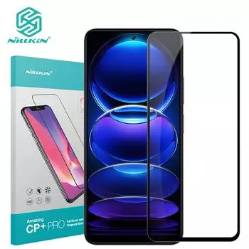 NILLKIN CP+ Pro закаленное стекло на весь экран для Xiaomi Poco X5 Pro Redmi Note 12 4G 5GЗащита экрана от взрыва POCO X5 Pro 5G чёрный