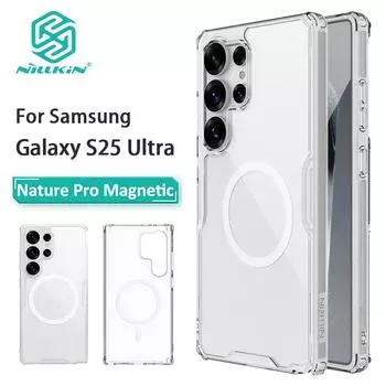 NILLKIN Для Nillkin для Samsung Galaxy S25 Ultra Phone Case Nature TPU Pro Magnetic Back Cover Slim Silicone Case Samsung Galaxy S25 Ultra белый