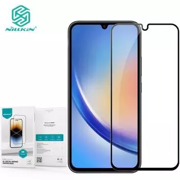 Nillkin для Samsung Galaxy A34 5G CP + PRO противовзрывная прозрачная защитная пленка из закаленного стекла с полным покрытием Samsung Galaxy A34 5G чёрный