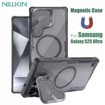 NILLKIN Для Samsung Galaxy S25 Ultra Case Iceblade Prop Magnetic Case Lens Protective Case только с функцией магнитной присоски Samsung S25 Ultra чёрный