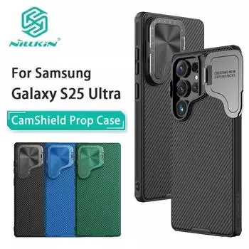 NILLKIN Для Samsung Galaxy S25 Ultra чехол для телефона CamShield Prop защитная задняя крышка для камеры Samsung S25 Ultra чёрный