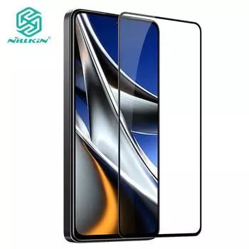 Nillkin для Xiaomi Poco X4 Pro 5G закаленное стекло Защитная пленка для экрана Полное покрытие против отпечатков пальцев Антибликовое покрытие CP + Pro Противовзрывная пленка для экрана Xiaomi Poco X4 Pro 5G чёрный