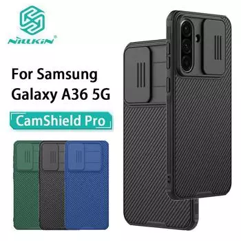 NILLKIN for Samsung Galaxy A36 5G Phone Case CamShield Pro Camera Protection Back Cover Samsung A36 5G чёрный