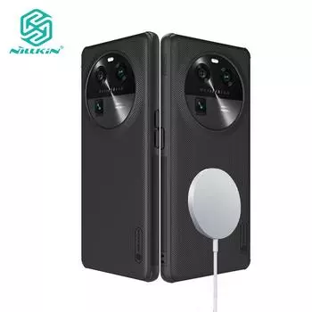 Nillkin Hard PC + TPU Shield Pro Магнитный чехол для телефона для Oppo Find X6 Чехол Ультратонкая противоударная задняя крышка с защитой от отпечатков пальцев Oppo Find X6 чёрный