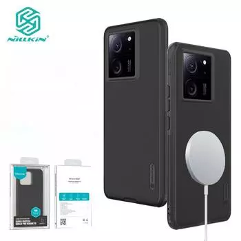 Магнитный чехол Nillkin Super Frosted Shield Pro для Xiaomi MI 13T Pro 13T Redmi K60, ультра-ультратонкий матовый противоударный чехол с защитой от отпечатков пальцев, задняя крышка For Xiaomi 13T чёрный