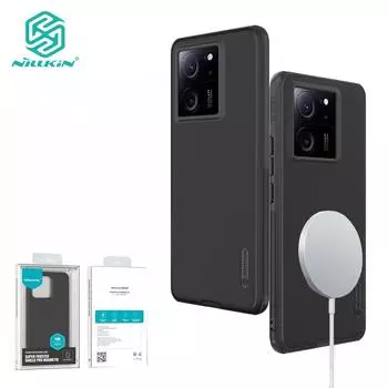 NILLKIN Магнитный чехол Super Frosted Shield Pro для Xiaomi Mi 13T Pro Redmi K60, ультратонкий матовый ТПУ + ПК, противоударная задняя крышка с защитой от отпечатков пальцев K60 Ultra чёрный