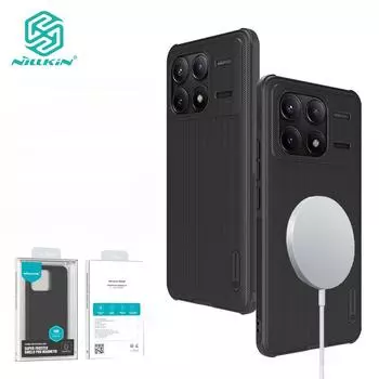 NILLKIN Магнитный суперматовый чехол Shield Pro для Redmi K70 Pro, матовый противоударный чехол с защитой от отпечатков пальцев, задняя крышка For Redmi K70 зелёный