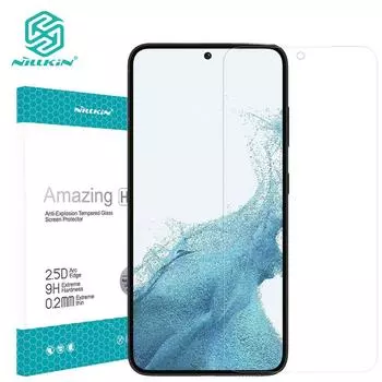 NILLKIN Закаленное стекло Samsung Galaxy S23 с защитой от царапин и отпечатков пальцев с антибликовым покрытием H + Pro, прозрачная защитная пленка для экрана 9H с защитой от взрыва Samsung S23 прозрачный